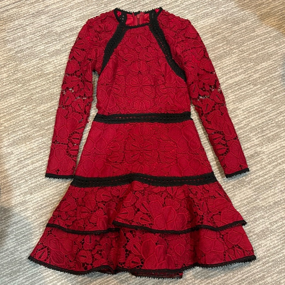 Gorgeous red lace dress!!!